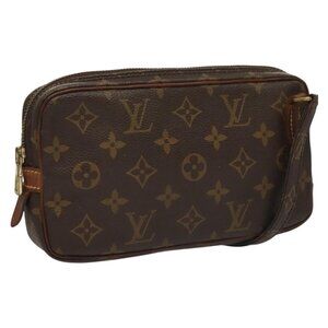 Authentic LOUIS VUITTON Monogram Marly Bandouliere Shoulder Bag M51828 LV